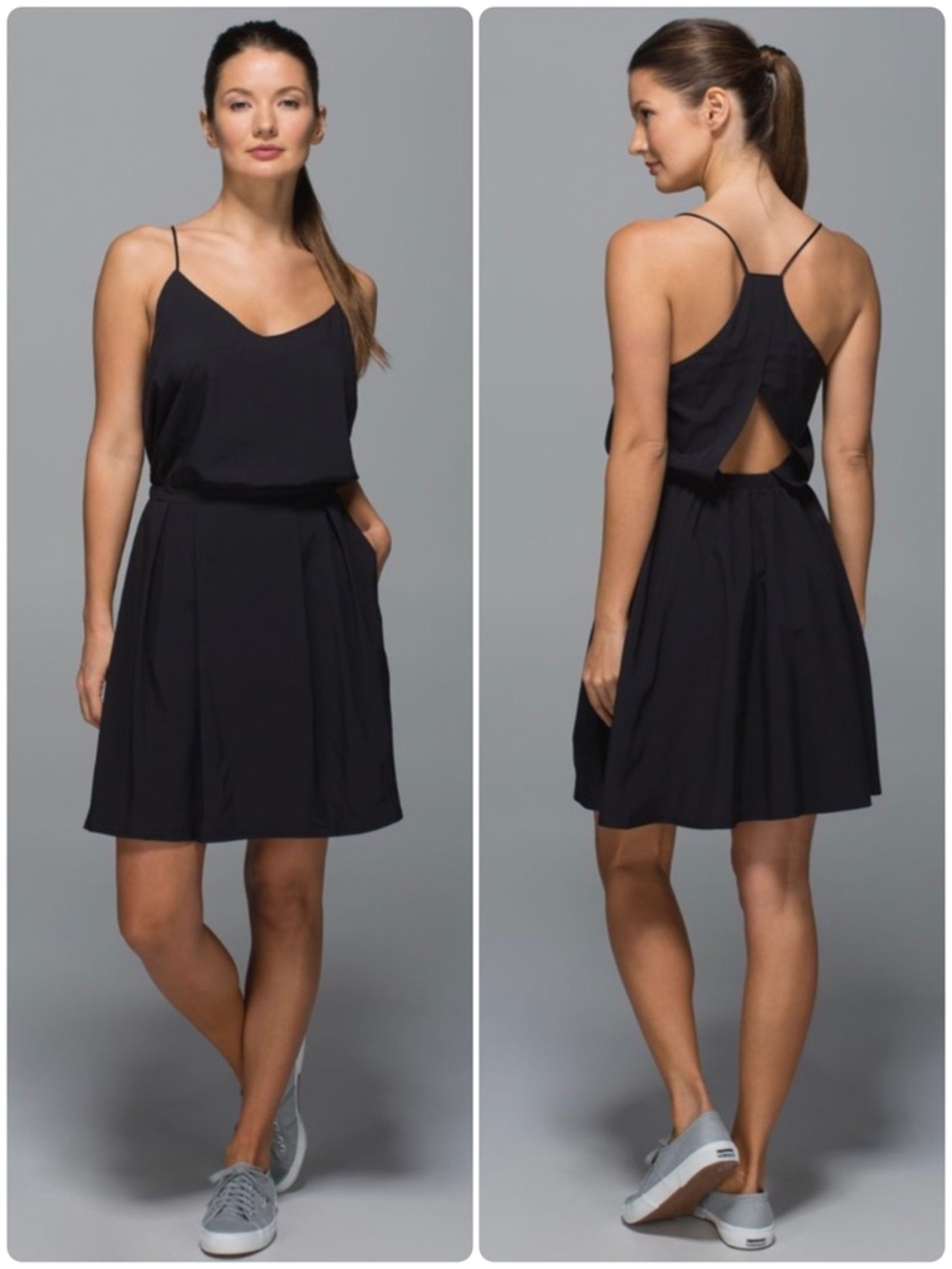 Lululemon City Summer Dress Black Lightweight Size 8